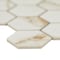 Msi Calacatta Gold Hexagon Sample Matte Porcelain Mesh Mounted Mosaic Tile ZOR-MD-0594-SAM - alternate 4